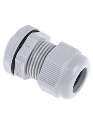 Cable Gland, 10 ... 14mm, M20 x 1.5, Polyamide 6.6, Grey, Pack of 10 pieces